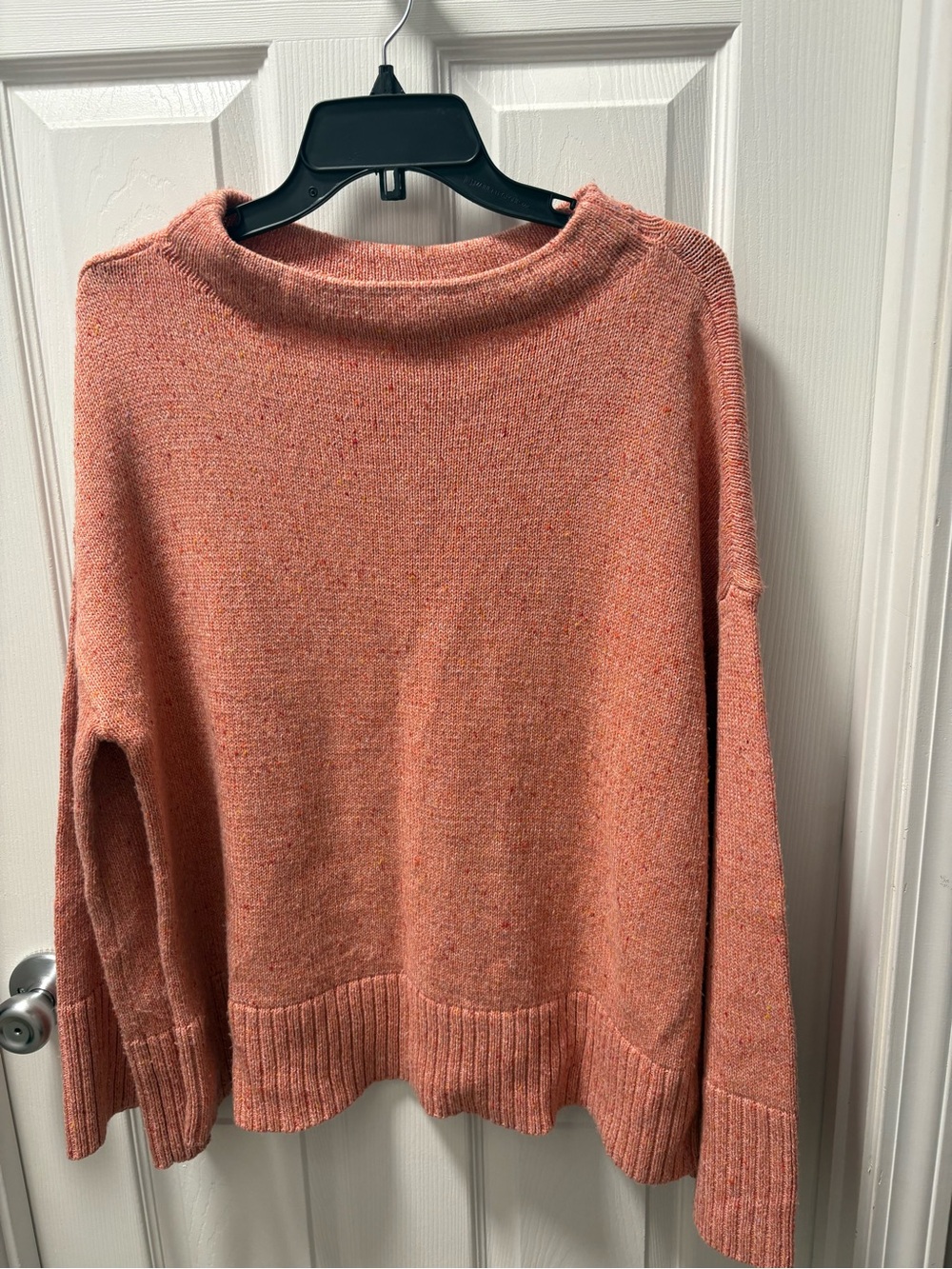 LOFT Coral Crewneck Knit Sweater